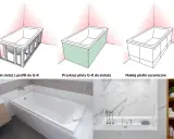 Instrukcja zabudowy wanny płytkami: stelaż, płyty G-K, a na końcu efektowne płytki ceramiczne.